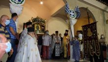 Τελέστηκε η Πανηγυρική Θεία Λειτουργία στη μνήμη του ιερομάρτυρος Κοσμά του Αιτωλού, στον ομώνυμο Ενοριακό Ιερό Ναό του Αμαρουσίου, τηρουμένων των σχετικών πρωτοκόλλων κατά covid-19.